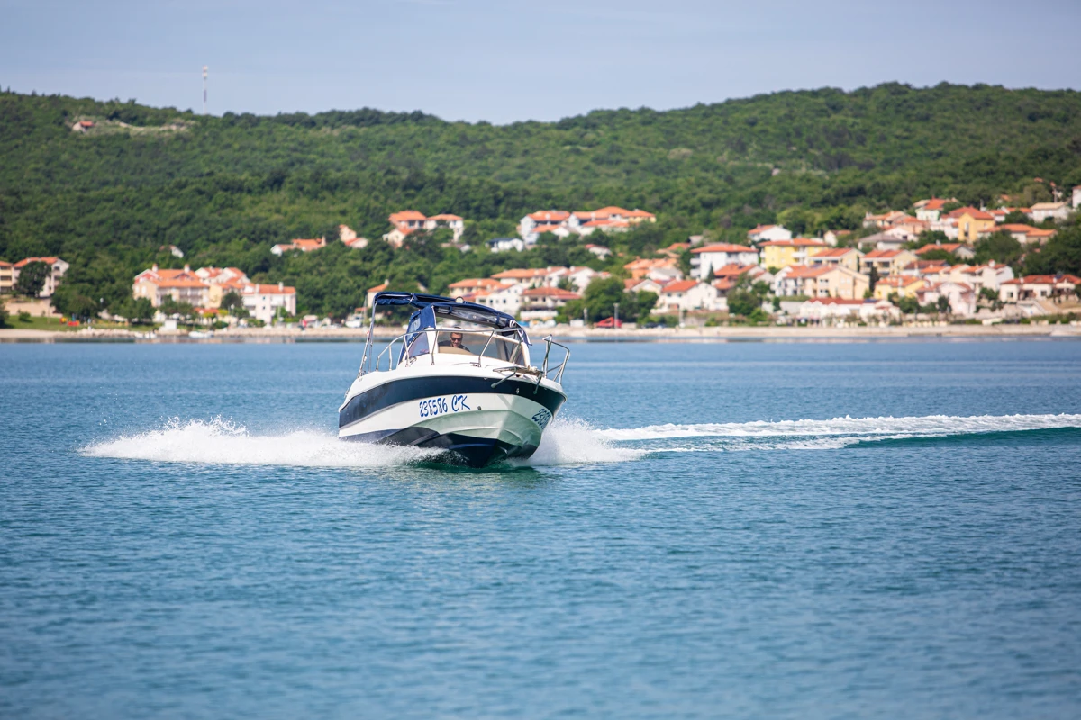 Boat going full speed