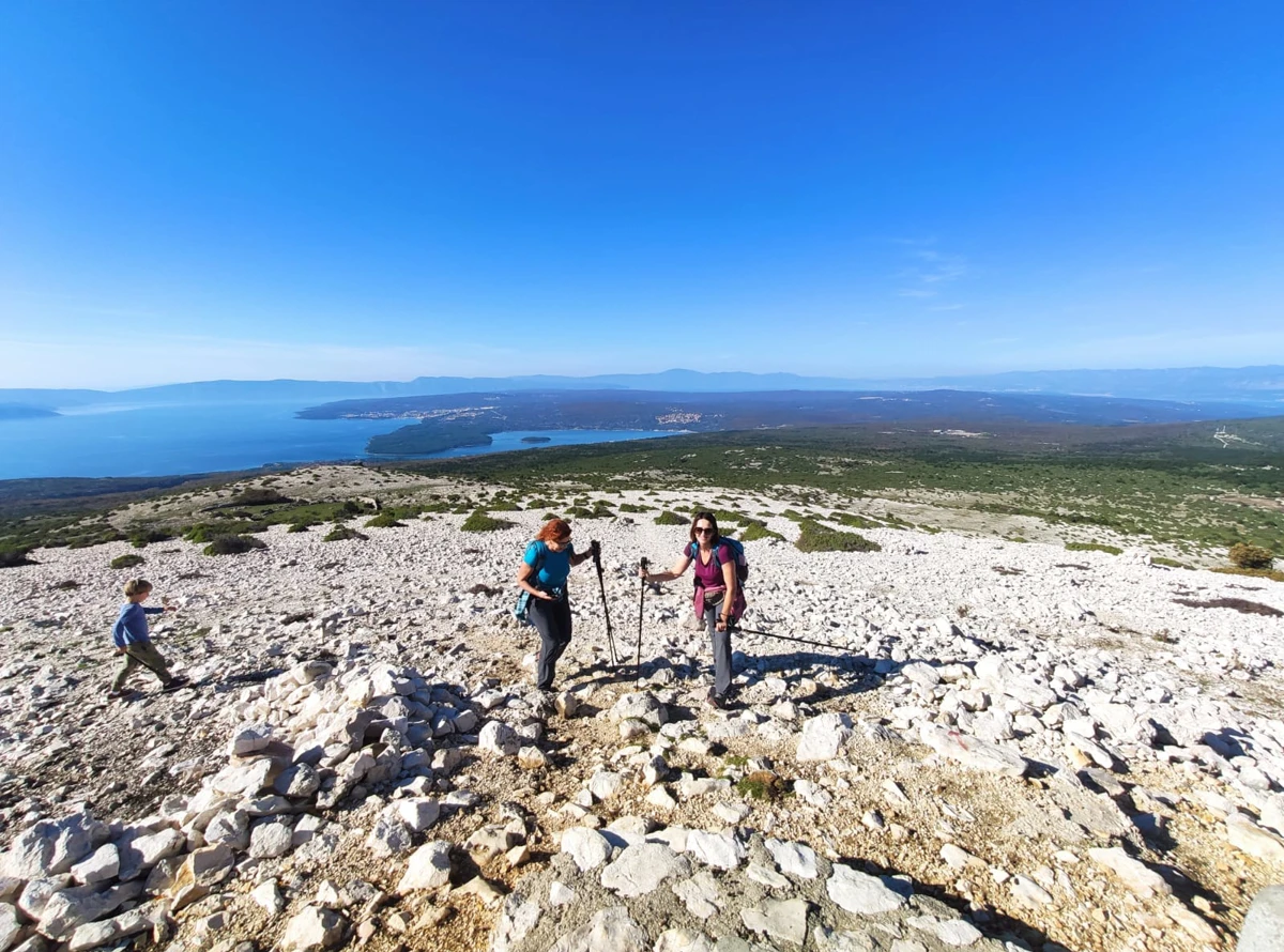 Hiking on Obzova island Krk